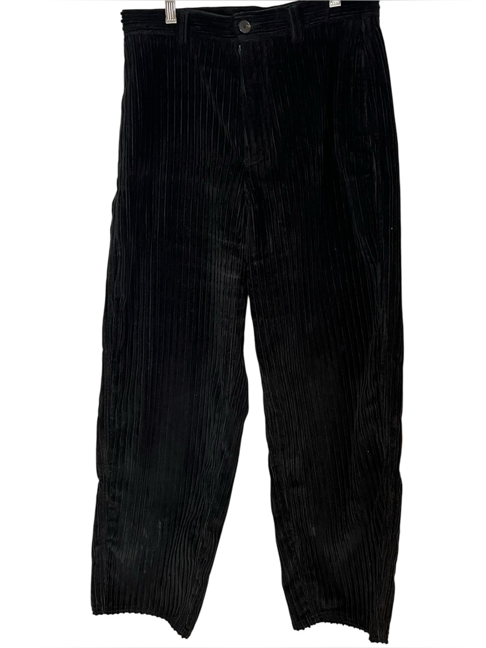 Sofie D'Hoore Black Wide Wale Corduroy Tapered Pants Sz-36